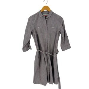 Thomas Pink LONDON Shirt Dress Pink Green Plaid Preppy Old Money US Size 8